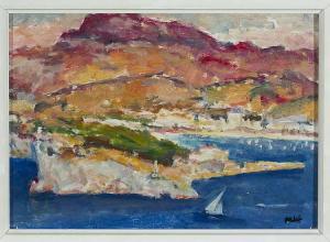 PALET Joan 1911-1996,Untitled Seascape,Quinn & Farmer US 2014-12-13