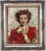 PALLASTRELLI Uberto 1904-1991,Ritratto di donna Giovanna Frigerio,Cambi IT 2021-07-22