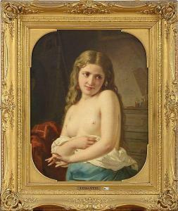 Pallavera Giovanni 1818-1886,Jeune fille partiellement dénudée,VanDerKindere BE 2021-12-07