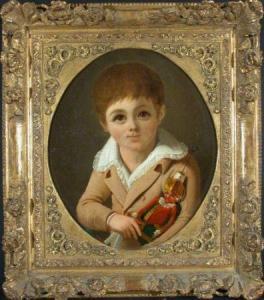 PALLIERE Armand Julien 1784-1862,BOY WITH MARIONETTE,1810,William Doyle US 2004-05-19