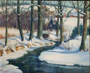 PALLISER Robert 1900-1900,Brook In Winter,20th Century,Burchard US 2019-09-22
