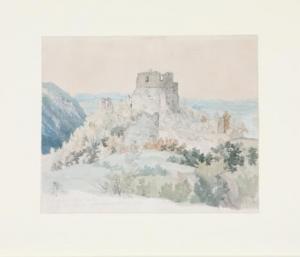 PALM Gustaf Wilhelm,The Ruins of the Royal Palace in Croatia,1840,Bruun Rasmussen 2021-04-12