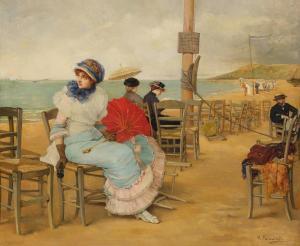 PALMAROLI Y GONZALEZ Vicente 1834-1896,At the Beach ﻿,Sotheby's GB 2023-05-24