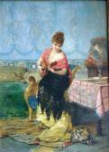 PALMAROLI Y GONZALEZ Vicente 1834-1896,Lady playing aguitar,Ewbank Auctions GB 2008-12-18
