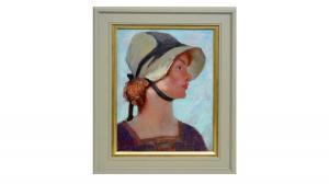 PALMER Alfred 1877-1951,Young Girl in a Bonnet,Anderson & Garland GB 2023-07-19