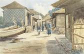 PALMER Clement 1857-1952,Street scene, Japan,1901,Bonhams GB 2014-12-03