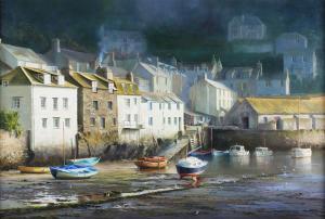PALMER DUNCAN,Polperro Harbour, Cornwall,Tooveys Auction GB 2023-07-12