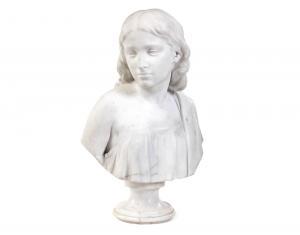 PALMER Erastus Dow 1817-1904,bust of a girl,1867,Bonhams GB 2015-04-21
