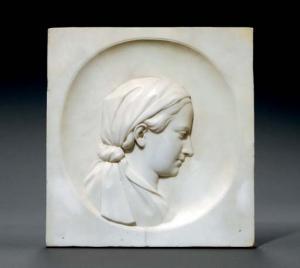 PALMER Erastus Dow 1817-1904,Portrait Relief,Christie's GB 2007-09-12