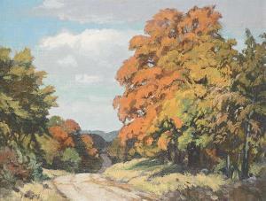 PALMER Herbert Sidney 1881-1970,The Road to Belfountain, Ontario,Levis CA 2024-04-21