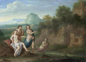 PALMER James 1585-1658,An Italianate landscape with nymphs beside ruins,Bonhams GB 2012-10-24