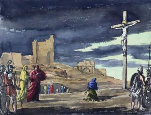 PALMER JONES William John 1887-1974,The Crucifixion,Canterbury Auction GB 2021-11-27