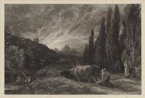 PALMER Samuel 1805-1881,The Early Ploughman,1860,Christie's GB 2009-04-09