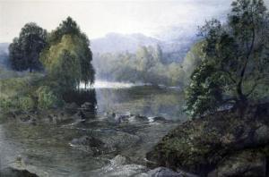 palmer William James 1858-1875,On The River Coquet, Northumberland,Gorringes GB 2009-09-02