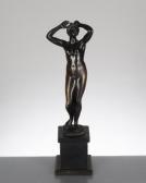 PALMIER Remi 1900-1920,Jeune femme levant les bras,Dogny Auction CH 2017-06-13