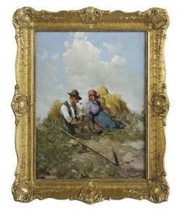 PALNAGY Zsigmond 1896-1959,Farmer's Respite,New Orleans Auction US 2018-08-24