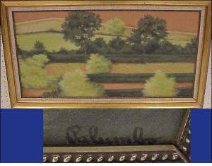 PALUMBO ANTHONY 1922-2008,landscape with fields and trees painted pr,20th century,Winter Associates 2007-12-10