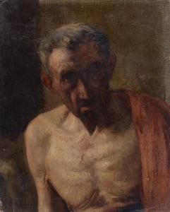 PALUMBO Luigi 1859-1916,Ritratto di vecchio,1886,Galleria Pananti Casa d'Aste IT 2023-12-14