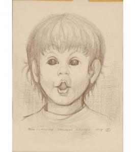 PALUZZI Claudine 1931-2018,Portrait of a young boy,Ripley Auctions US 2009-10-25