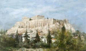 PANAGIOTIS BELDEKOS 1963,View of the Acropolis, Athens,Bonhams GB 2012-05-22