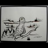 PANAMICK Stan 1961,SNOWY OWL; WET DUCKS,1985,Waddington's CA 2009-10-19