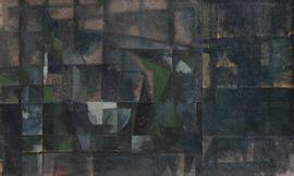 PANCINO Biagio 1931,Paysage cubique aux touches vertes,1953,Chayette et Cheval FR 2021-11-30