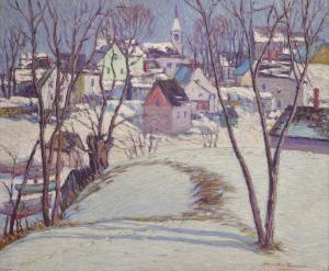 PANCOAST Morris Hall 1877-1963,Edge of a Village, New England,Bonhams GB 2016-11-22