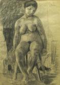 PANCU LILI 1908-2006,Nud sezand,Alis Auction RO 2011-02-08