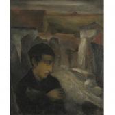 PANDUR Joszef, Josef 1888-1943,YOUNG MAN OUTSIDE THE VILLAGE,1925,Sotheby's GB 2006-12-13