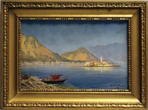 PANELLI B,Blick auf die Insel San Giulio im Ortasee,1903,Reiner Dannenberg DE 2013-09-13