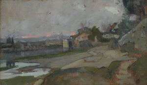 PANERAI Ruggero 1862-1923,Paesaggio,Galleria Pananti Casa d'Aste IT 2024-02-16