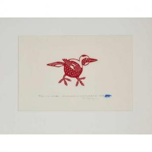 PANINGAJAK tivi 1917-1991,BIRD WITH SPLAYED FEET,1975,Waddington's CA 2020-01-18