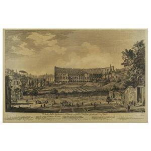 PANINI Francesco 1745-1812,Veduta dell'Anfiteatro Flavio oggidì Colosseo,Colasanti Casa D'Aste Roma 2022-09-13