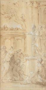 PANINI Giovanni Paolo 1691-1765,Prédication d'un apôtre Plume,Beaussant-Lefèvre FR 2008-12-05
