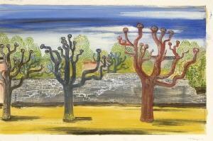 PANIZZA Wolf 1904,Bäume. "Tote Bäume". 1953, 1954,1953,Neumeister DE 2006-10-09
