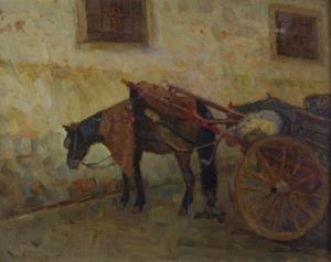 PANIZZI Arturo 1881-1966,Carro a riposo,Galleria Pananti Casa d'Aste IT 2023-03-14