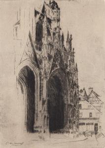 PANKIEWICZ Jozef 1866-1940,The Portal of the Rouen Cathedral,1904,Desa Unicum PL 2024-01-25