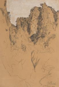 PANKOK Bernhard 1872-1943,Mountain landscape,Nagel DE 2023-07-12