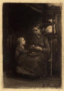 PANKOK Bernhard 1872-1943,Mutter mit Kind,1895,Galerie Bassenge DE 2009-06-04