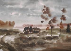 PANKOV Pavel Vasilevich 1930,A River Landscape,John Nicholson GB 2014-07-09