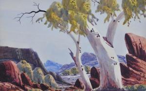 PANNKA NELSON 1928-1972,Majestic Ghost Gums, Central Australia,Elder Fine Art AU 2016-07-31