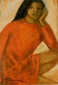 PANNOCCHIA AMLETO 1911-1987,Figura di ragazza,Galleria Sarno IT 2021-06-24