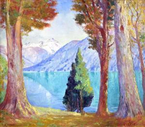 PANOZZI Americo 1887-1971,TARDE DE OTOÑO - LAGO MASCARDI,Galeria Arroyo AR 2019-10-04