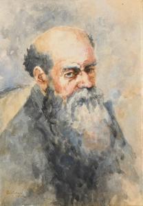 PANTAZIS Périclès 1849-1884,Portrait d\’homme barbu,Rossini FR 2023-10-05