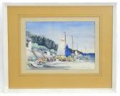 PANTER Ken,Launching Boats, Pyla, Cyprus,1963,Claydon Auctioneers UK 2021-08-04
