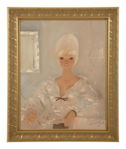 PANTUHOFF Igor 1911-1972,A Girl in a White Dress,Hindman US 2022-12-09