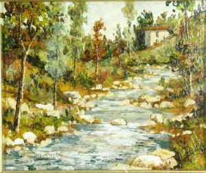 PAOLETTI Renzo 1922,house by a mountain stream,Criterion GB 2021-10-06