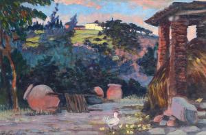 Paolieri Ferdinando 1878-1928,In pineta,1925,Galleria Pananti Casa d'Aste IT 2023-07-18