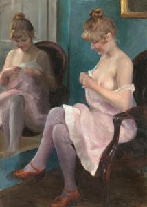 PAP Emil 1884-1945,In front of the mirror,De Vuyst BE 2023-05-20