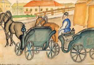 PAP Geza 1883,Horse cart of Astrakhan,1916,Nagyhazi galeria HU 2021-04-17